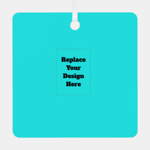 Create Your Own cyan Metal Tree Decoration