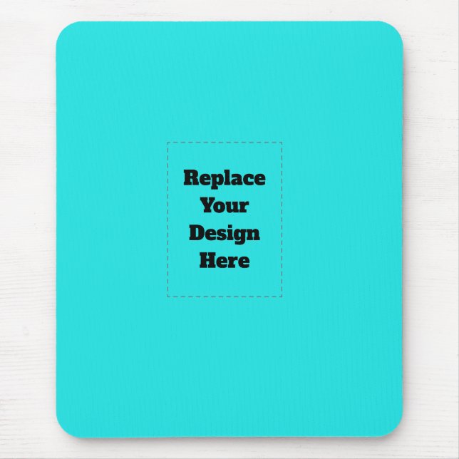 Create Your Own cyan Mouse Mat (Front)