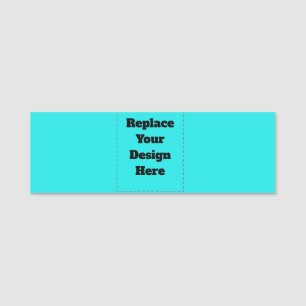 Create Your Own cyan Name Tag