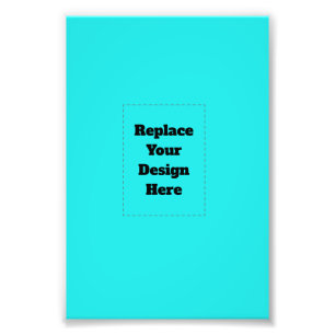 Create Your Own cyan Photo Print