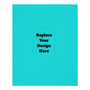 Create Your Own cyan Poster