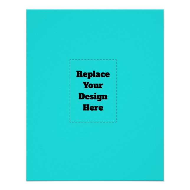 Create Your Own cyan Poster (Front)