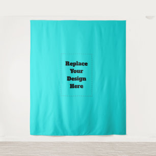 Create Your Own cyan Tapestry