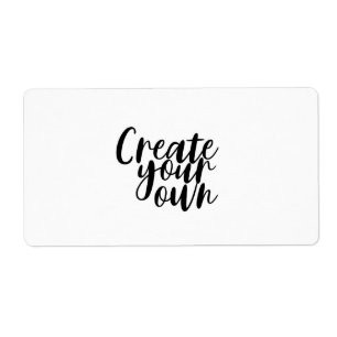 Create Your Own (CYO) Labels