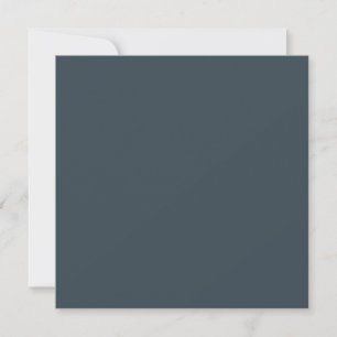 Create Your Own dark gray azure Flat Greeting Card