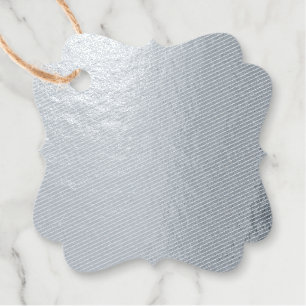 Create Your Own dark gray blue customizable Favour Tags