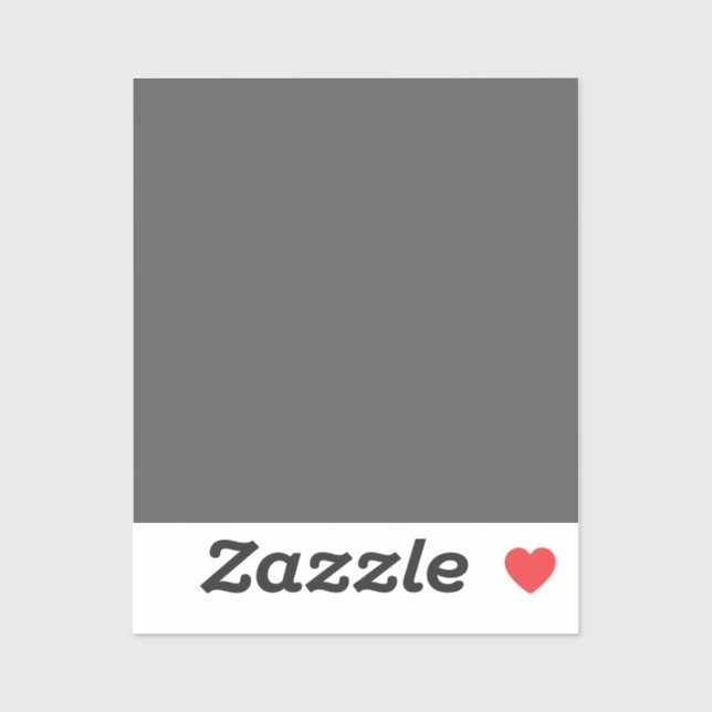 Create Your Own dark gray Custom Design (Sheet)