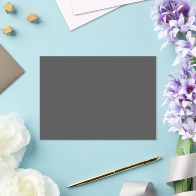 Create Your Own dark gray Custom Design Acrylic Invitations (Insitu (Wedding))