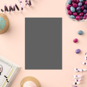 Create Your Own dark gray Custom Design Acrylic Invitations