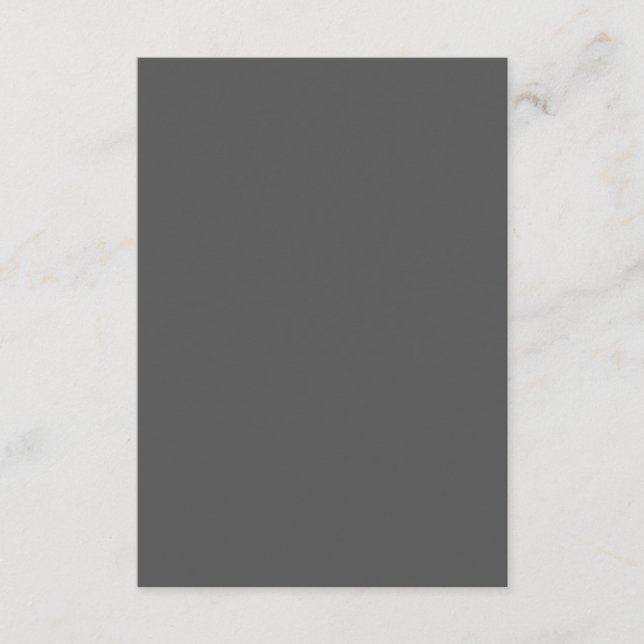 Create Your Own dark gray Custom Design Advice Card (Front)