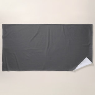 Create Your Own dark gray Custom Design Beach Towel