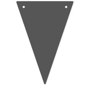 Create Your Own dark gray Custom Design Bunting