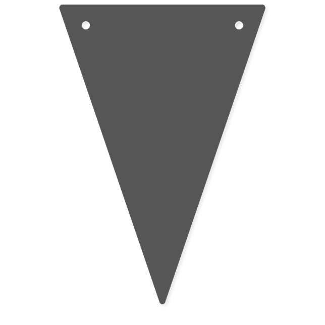 Create Your Own dark gray Custom Design Bunting (First Flag)
