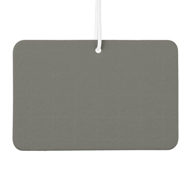 Create Your Own dark gray Custom Design Car Air Freshener (Front)