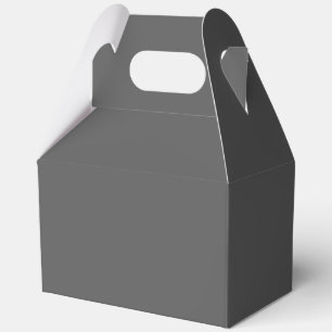 Create Your Own dark gray Custom Design Favour Box