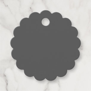 Create Your Own dark gray Custom Design Favour Tags