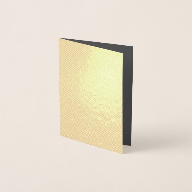 Create Your Own dark gray Custom Design Foil Card (Front)