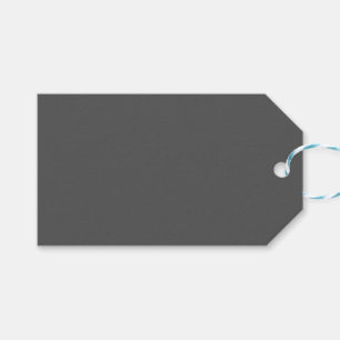 Create Your Own dark gray Custom Design Gift Tags