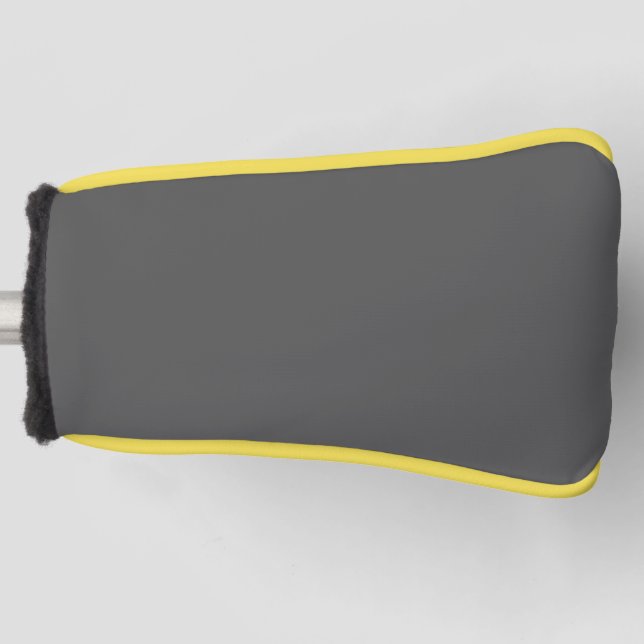 Create Your Own dark gray Custom Design Golf Head Cover (Front)