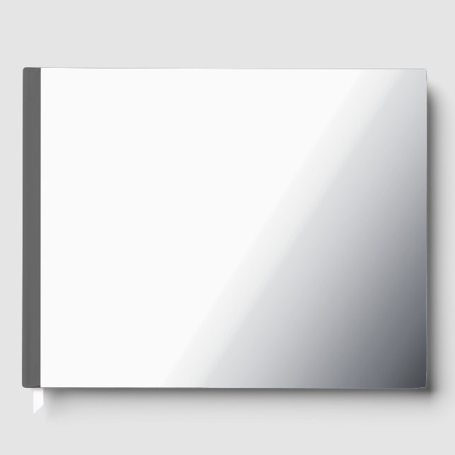 Create Your Own dark gray Custom Design Guest Book (Front)