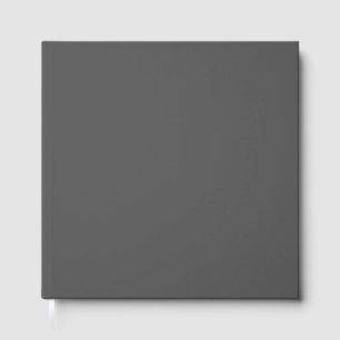 Create Your Own dark gray Custom Design Guest Book