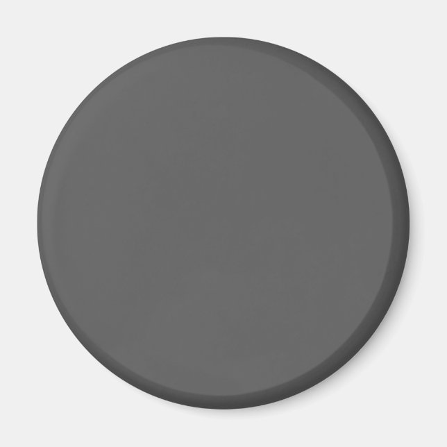 Create Your Own dark gray Custom Design Magnet (Front)