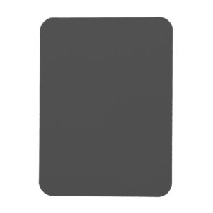 Create Your Own dark gray Custom Design Magnet