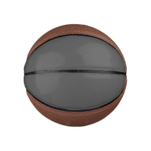 Create Your Own dark gray Custom Design Mini Basketball