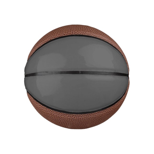 Create Your Own dark gray Custom Design Mini Basketball (Front)