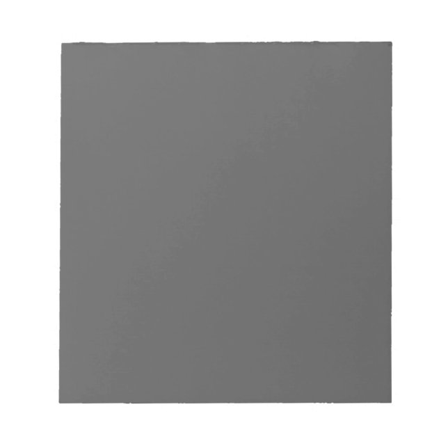 Create Your Own dark gray Custom Design Notepad (Front)