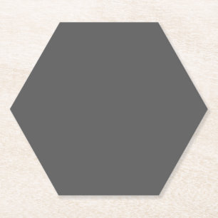 Create Your Own dark gray Custom Design Paper Coaster