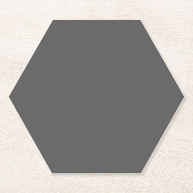 Create Your Own dark gray Custom Design Paper Coaster (Front)