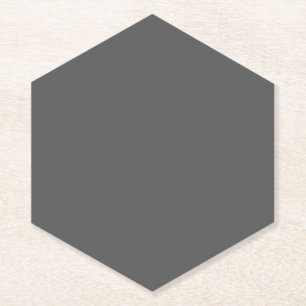 Create Your Own dark gray Custom Design Paper Coaster