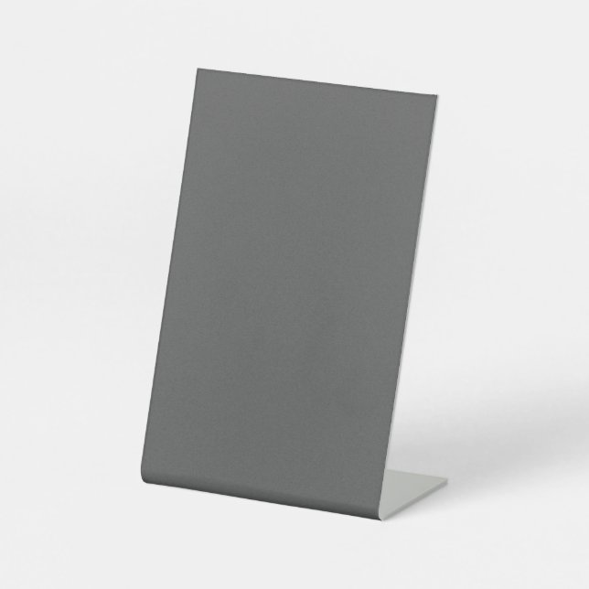 Create Your Own dark gray Custom Design Pedestal Sign (Front)