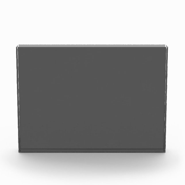Create Your Own dark gray Custom Design Photo Block (Front)