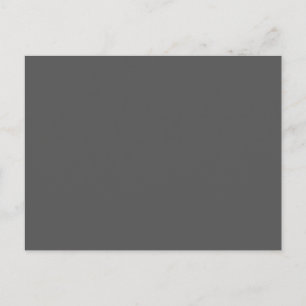 Create Your Own dark gray Custom Design Postcard