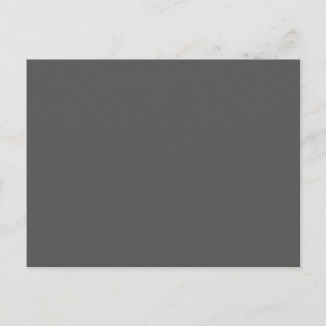 Create Your Own dark gray Custom Design Postcard (Front)