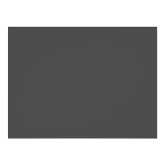 Create Your Own dark gray Custom Design Poster (Front)