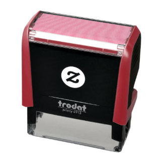 Create Your Own dark gray Custom Design Self-inking Stamp