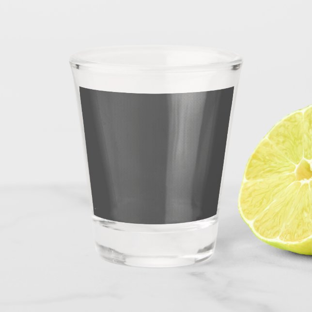 Create Your Own dark gray Custom Design Shot Glass (Front)