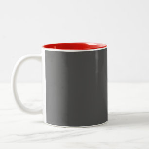 Create Your Own dark gray Custom Design Two-Tone Coffee Mug