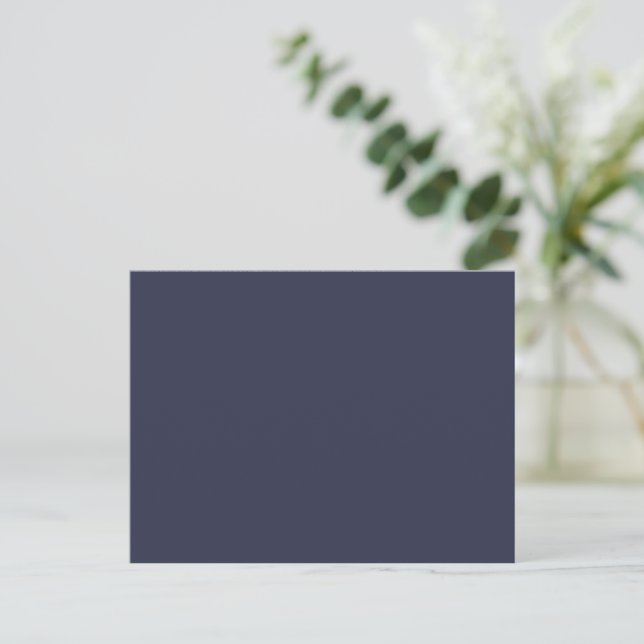 Create Your Own dark gray Custom personalized Holiday Postcard (Standing Front)