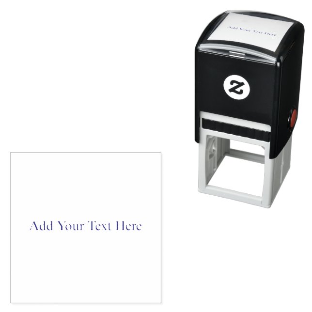 Create Your Own dark gray Custom personalized Self-inking Stamp (In Situ)