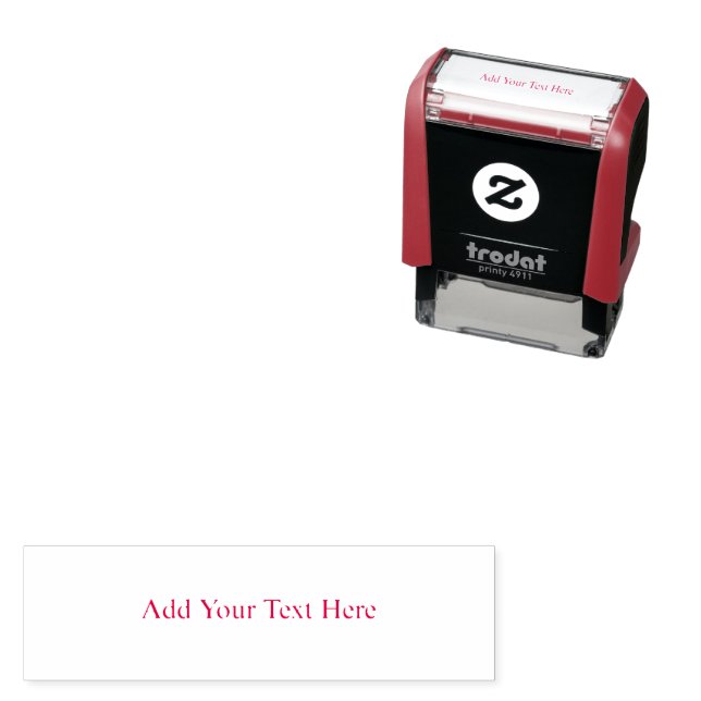 Create Your Own dark gray Custom personalized Self-inking Stamp (In Situ)