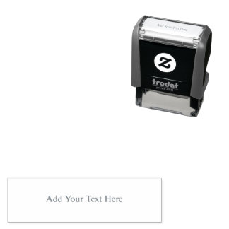 Create Your Own dark gray Custom personalized Self-inking Stamp