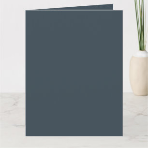 Create Your Own dark gray Folded Greeting Card