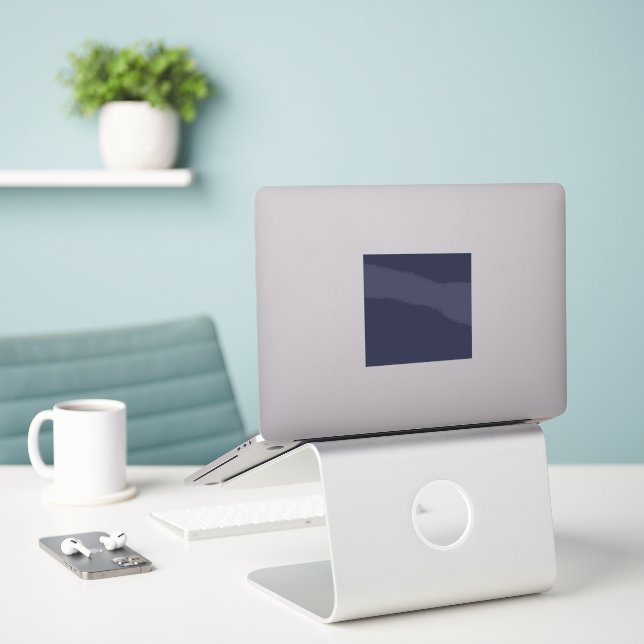 Create Your Own dark grey blue customisable (Laptop On Desk)