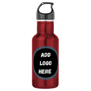 Create Your Own dark grey blue personalised 532 Ml Water Bottle