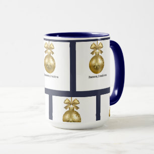 Create Your Own dark grey blue personalised Mug