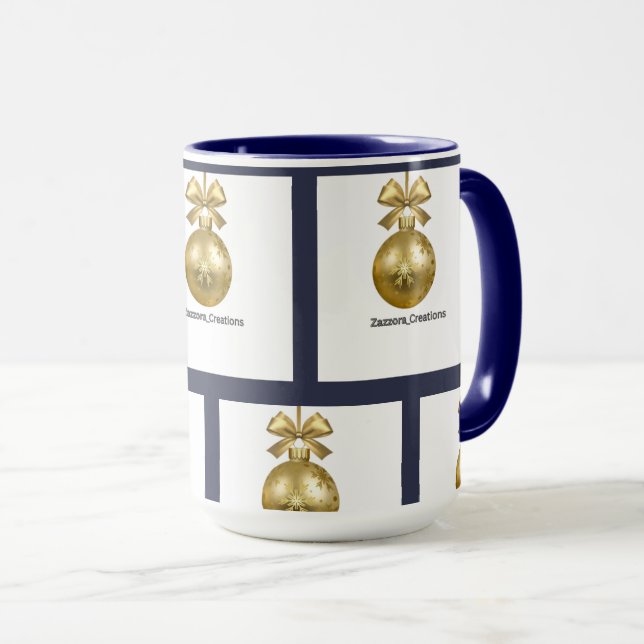 Create Your Own dark grey blue personalised Mug (Front Right)